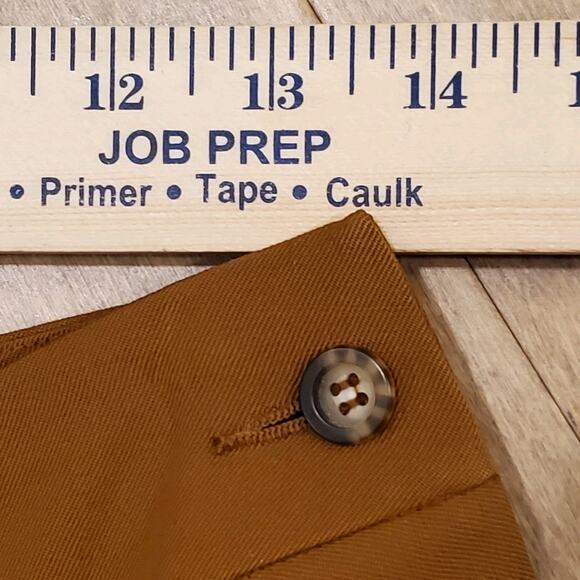 ❤️Vintage Liz Claiborne Skirt 10 Midi Wool A Line Pleats Side Button Pockets - Picture 8 of 9